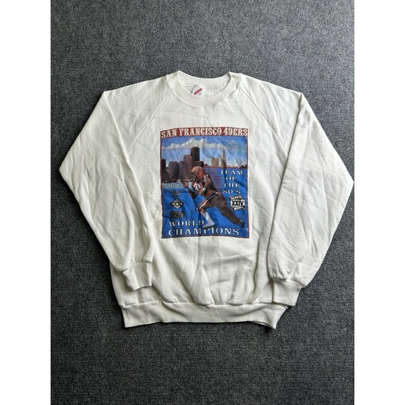 Jerzees Other - Mens 1990s San Francisco 49ers World Champions Crewneck USA, Size M